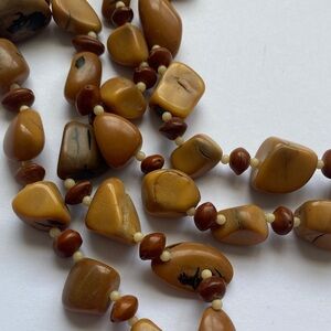 Unique Brown Beaded Necklace